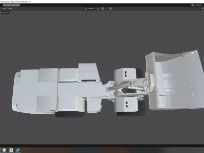 Articulated Load Haul Dump Low-poly 3D model