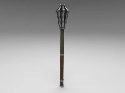 Medieval mace 1 Low-poly 3D model