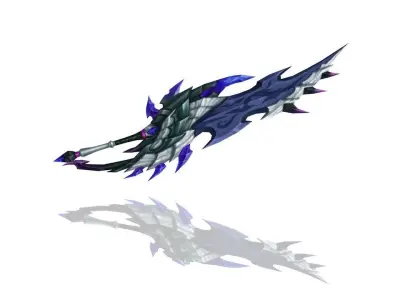 Demon Lord Sword Low-poly 3D model