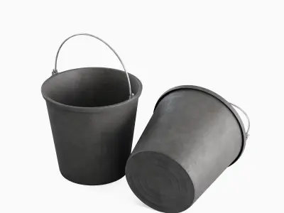 Industrial Plastic Bucket C 05 3D model