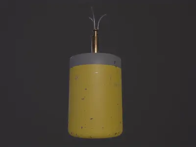 Sprengen Mine 3D Model Low-poly 3D model