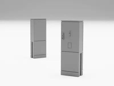 Electrical junction boxes H0 scale 3D print model
