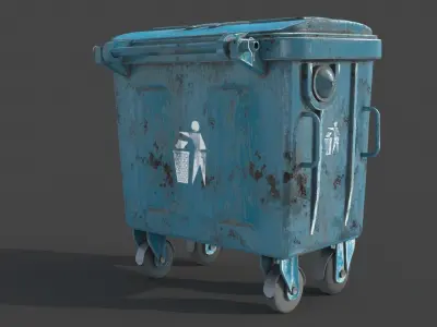 Garbage bin 3D model