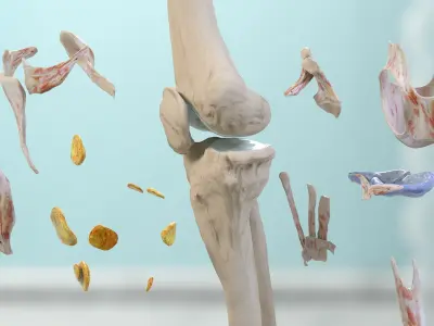 Human Knee Bone Set 3D model