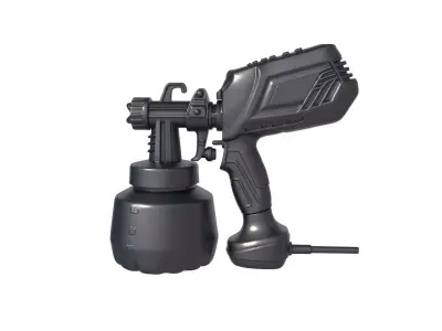 Pneumatic Tar -  Sandblaster Gravity Feed Blaster - Paint spray 3D print model