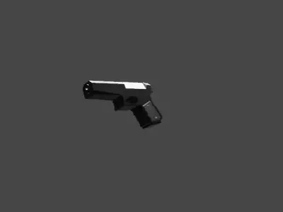 A gun Free low-poly 3D model