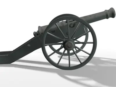 Old Cannon 3D model buy