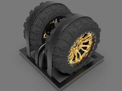 Fuel Rebel Alloy Wheel 3D model