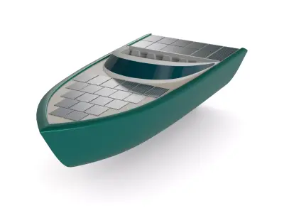 Solar Powered Boat 3D model