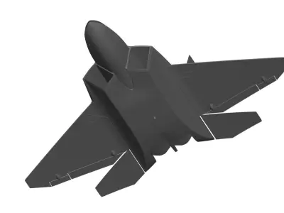 f-22 raptor 3D model get