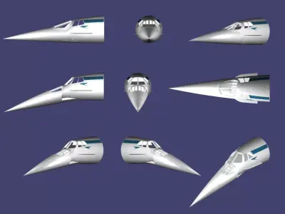 Aircraft Concorde 3D print model