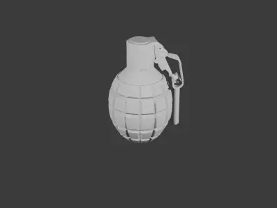 Realistic Military Hand Grenade 3D Model  3D model
