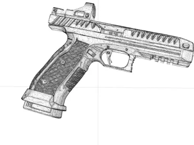 Alien Pistol gun  3D model