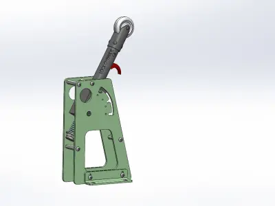 737 Landing Gear Lever 3D model
