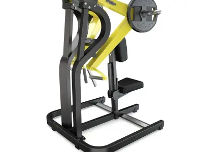 Technogym - Plate Loaded - Low Row 3D model