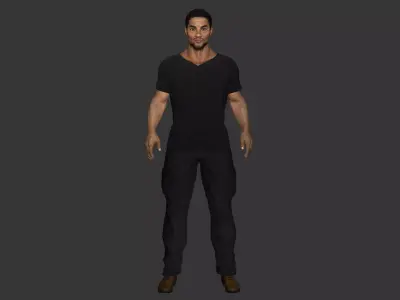 AAA REALISTIC GAME READY CHARACTER - ELITE MODERN TACTICAL MALE Low-poly 3D model