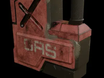 Gas Can Low-poly 3D model buy