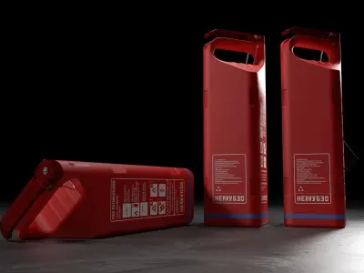 Fire extinguisher concept 3D model
