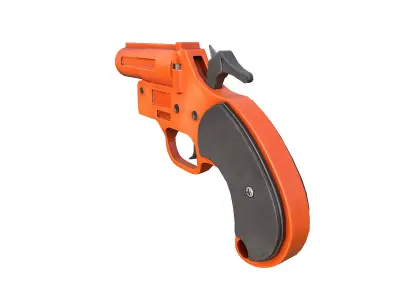 Flare Gun Low-poly 3D model get