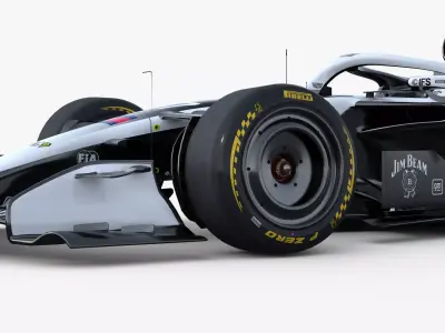 F1 Cadillac MAC26 2026 Low-poly 3D model