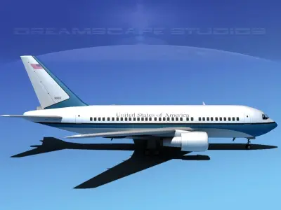 Boeing 767-100 US Government 3D model