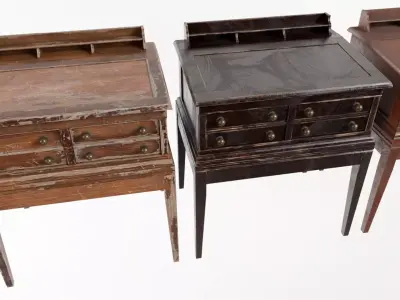 Store Desk Low-poly 3D model