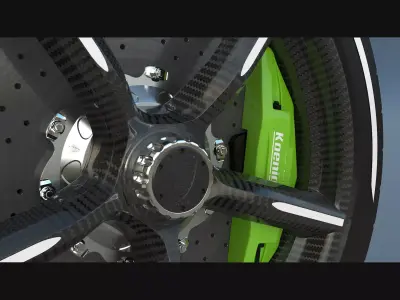  Koenigsegg Wheels Assembly Free 3D model