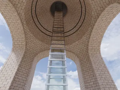 Monument to the Revolution 3D model