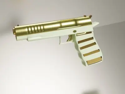 Custom Colt 1991 Model Low-poly 3D model