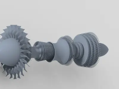 TURBOFAN  3D model