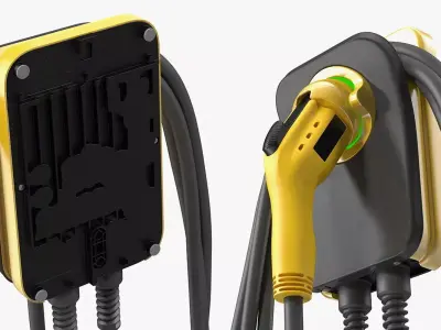 EV Charger Station 3D model