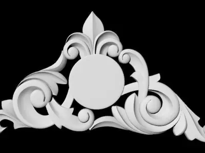 Corner decor ornament for furniture Free 3D model