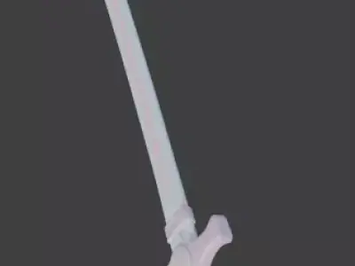 Kawaii Fantasy Pastel Sword 3D Model Low-poly 3D model