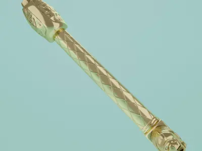 Joyeuse Sword Weapon PBR low-poly game ready Low-poly 3D model