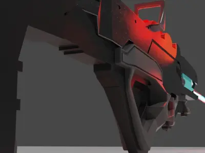 Sci fi Gun Free 3D model