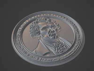 Immanuel Kant Medallion 3D print model get