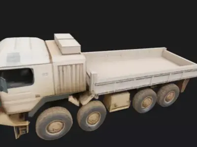 MAN HX77 8x8 Military Truck 3D Model 3D model