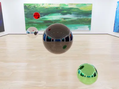 HDRI - Art Museum Gallery Interior 1c Texture