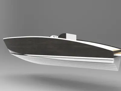 Yacht boat 3D print model