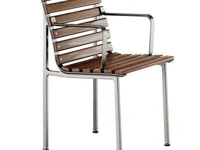 Traverse Garden Table and Chair by Hay 3D model
