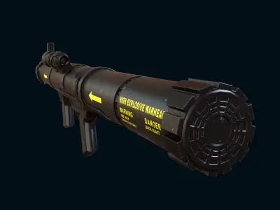 Mk153 SWAM Anti-Tank Rocket Launcher Gaming Model Low-poly 3D model