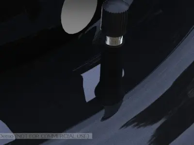Tire on rim 3D model