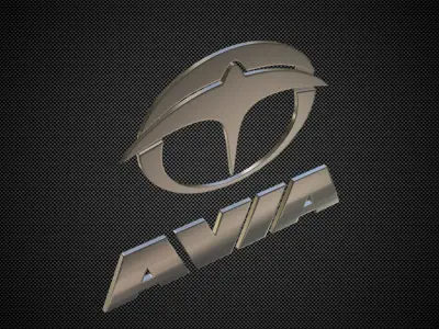 avia logo 3D model by 3dlogoman