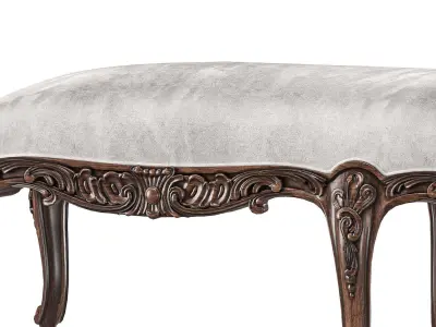 andrea fanfani bench and pouf 734 3D model