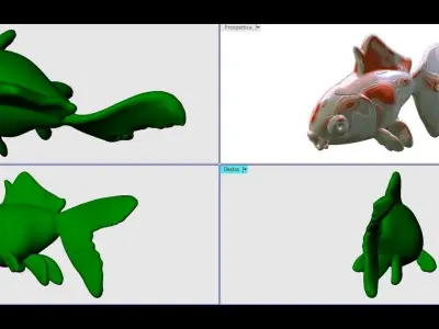 My red fish Free 3D print model