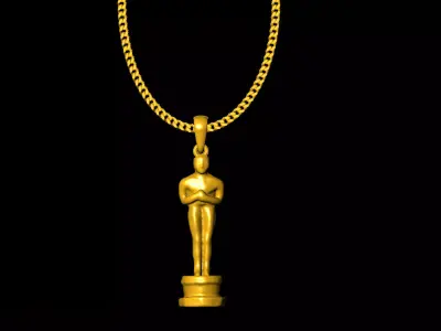 Oscar pendant charms - one inch pendant 3D print model purchase