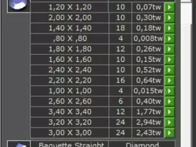 Diamond-Encrusted Brooch 3D print model