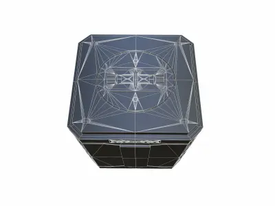 Sci-Fi Barrel 5 Low-poly 3D model