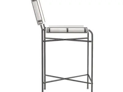 Oxton Industrial Loft Counter Stool 3D model