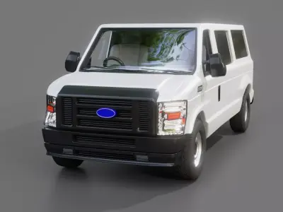 Generic Passanger Van 3D model